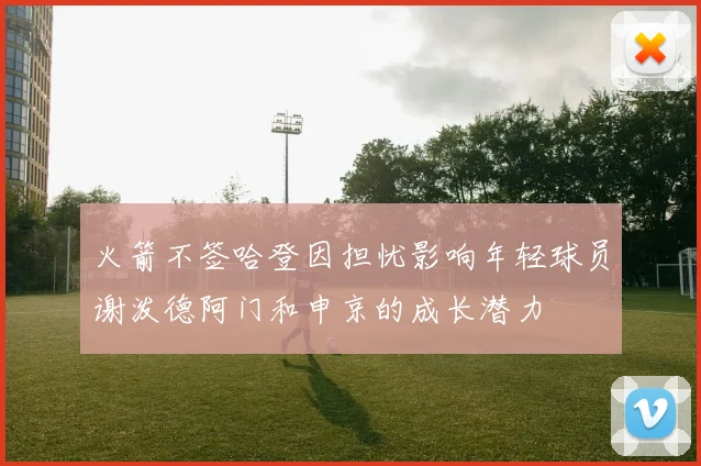 火箭不签哈登因担忧影响年轻球员谢泼德阿门和申京的成长潜力